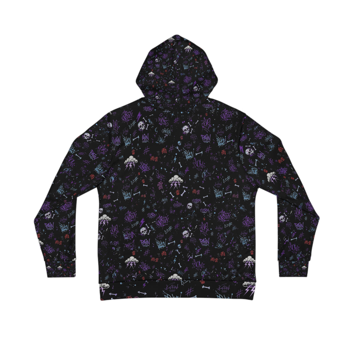Cloudy Days Graphic Hoodie — Anime-Style Prayer Design