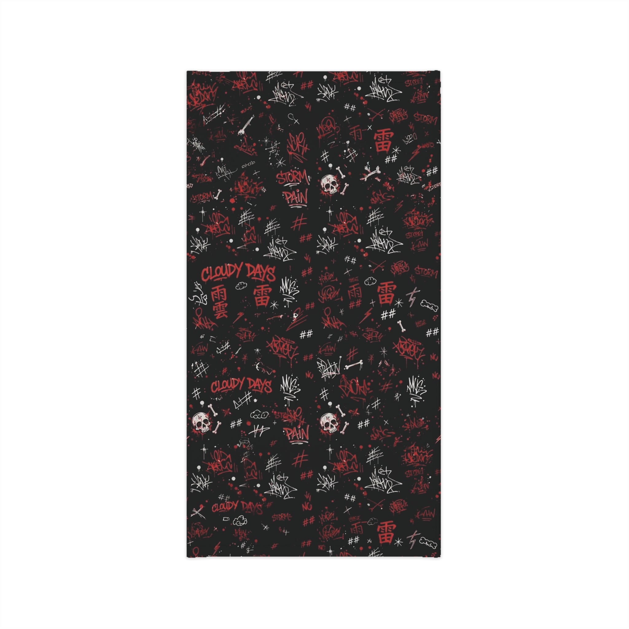 Neck Gaiter - "Cloudy Days" Praying Figure Lightning Face Mask