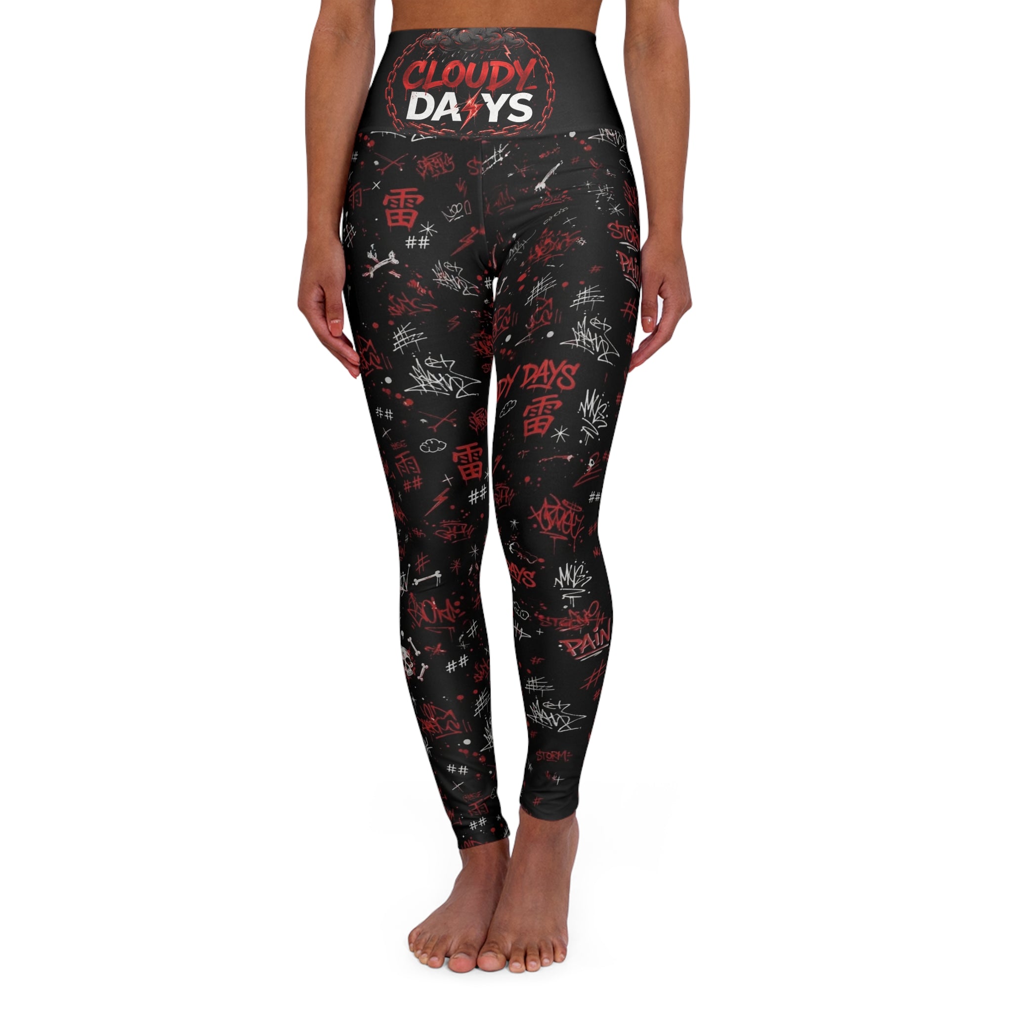 High Waisted Yoga Leggings (AOP)