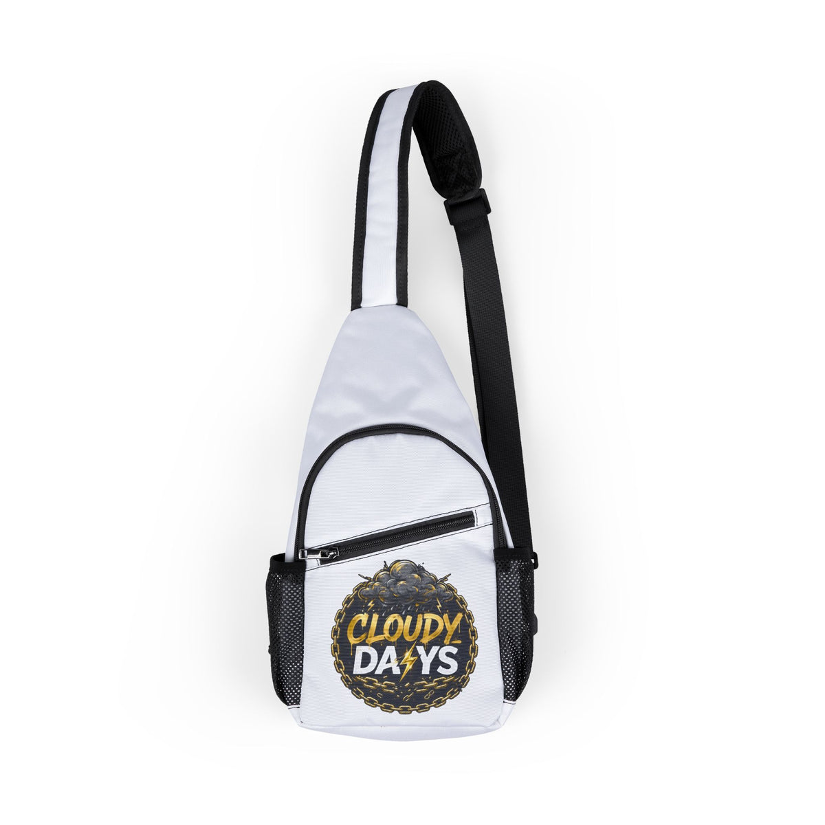 Chest Bag — 'Cloudy Days' Lightning Graphic Sling Bag